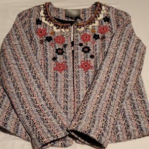 Anthropologie Summer of Love Tweed Jacket